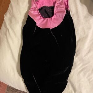 GK Pink and Black Gymnastics Leotard